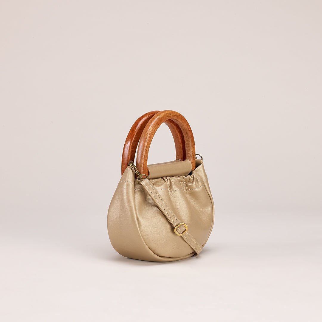 July 2023 Spotlight Pouch Bag with Wooden Handle Sarep + Rose