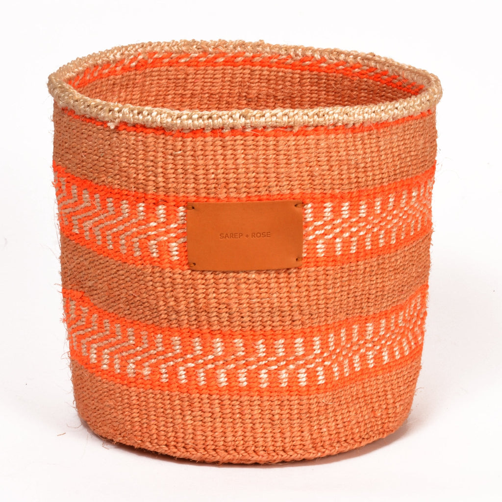 S+R Select Sisal Baskets: Orange Skies - Sarep + Rose